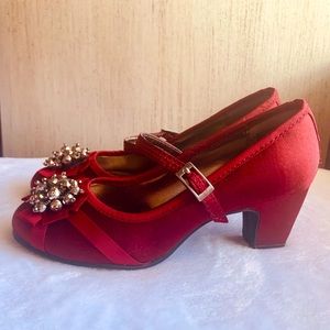 Kenneth Cole Reaction Little Girl 13.5M Red Shoes